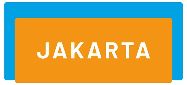 Stiker Label Web Jakarta — Stok Foto