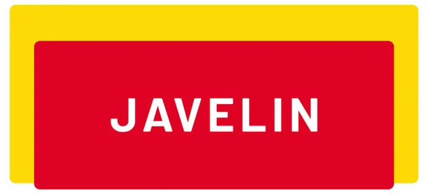 Web Sport Label Javelin — Fotografia de Stock