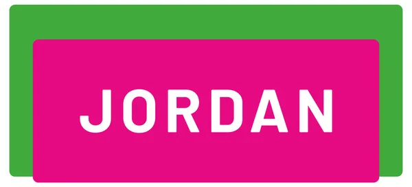 Web Etikett Sticker Jordan – stockfoto
