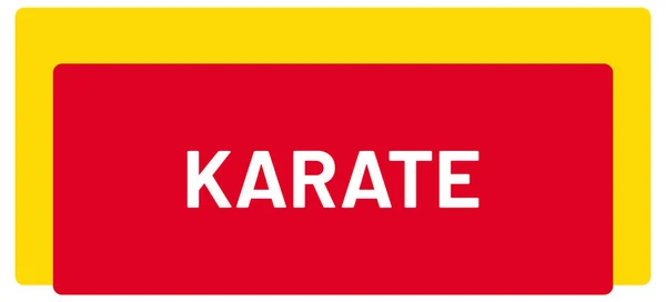 Web Sport Label Karate — Stockfoto