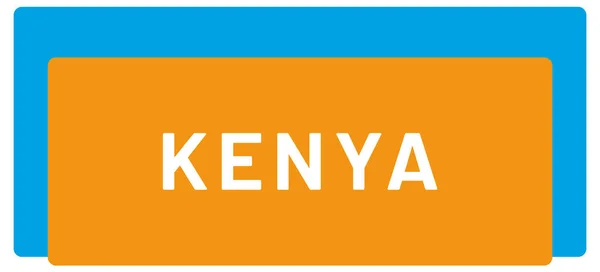 Adesivo Etichetta Web Kenya — Foto Stock