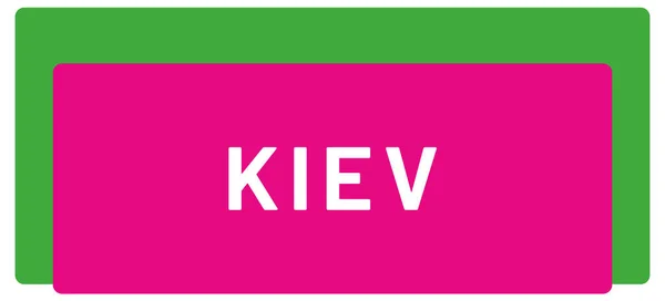 Naklejka Web Label Kijów — Zdjęcie stockowe