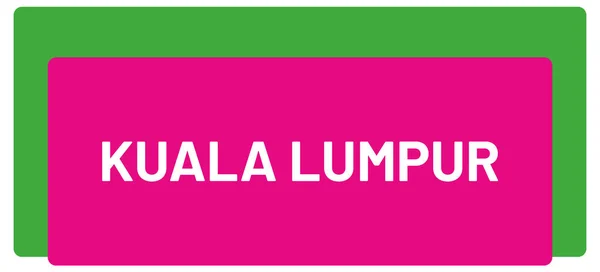 Etiqueta Web Etiqueta Kuala Lumpur — Fotografia de Stock