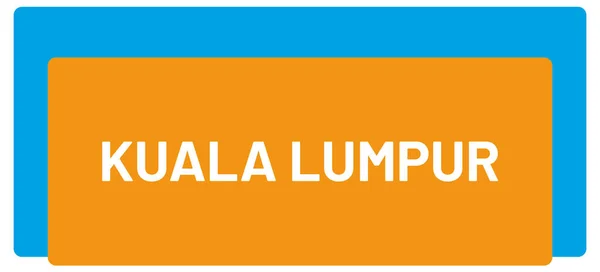 Etiqueta Web Etiqueta Kuala Lumpur — Fotografia de Stock