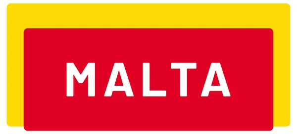 Web Label Sticker Malta — стокове фото