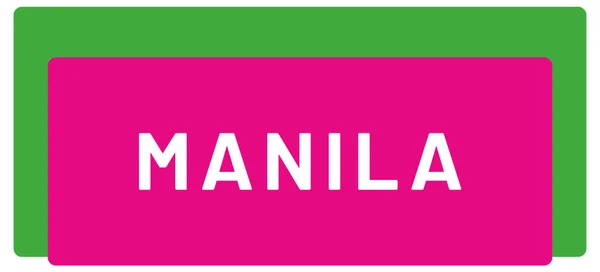 Web Label Sticker Manila — стокове фото