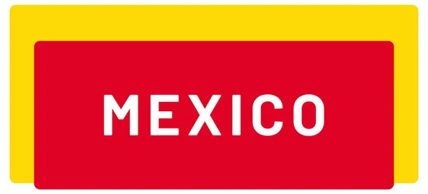 Etiqueta Web Etiqueta México — Foto de Stock