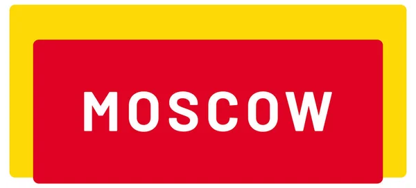 Web Label Sticker Moscow — Stock Photo, Image