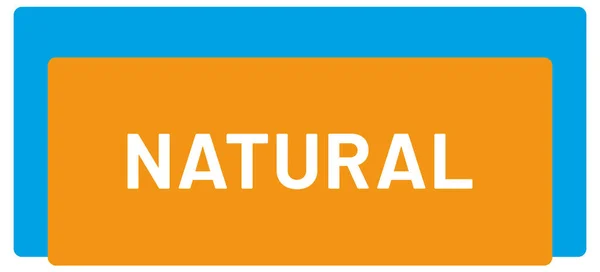 Naturliga Nätet Klistermärke Knapp — Stockfoto