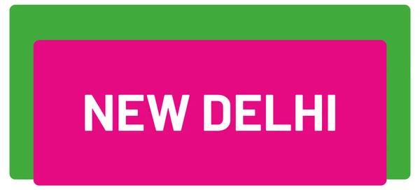 Adesivo Etichetta Web Nuova Delhi — Foto Stock
