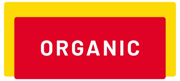 Organic Web Sticker Button — Stock Photo, Image