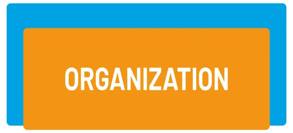 Organization Web Sticker Button — Stock Photo, Image