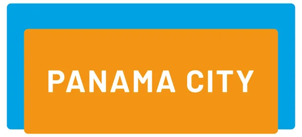 Etiqueta Web Etiqueta Cidade Panamá — Fotografia de Stock