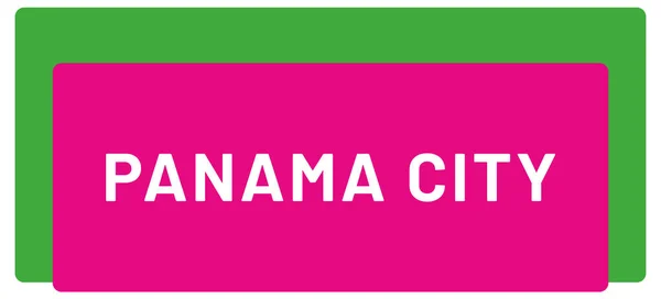 Etiqueta Web Etiqueta Cidade Panamá — Fotografia de Stock