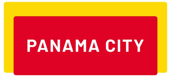 Etiqueta Web Etiqueta Cidade Panamá — Fotografia de Stock