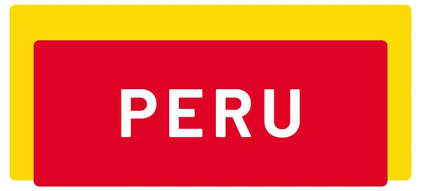 Webb Etikett Klistermärke Peru — Stockfoto