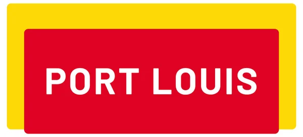 Web Label Sticker Port Louis — Stockfoto