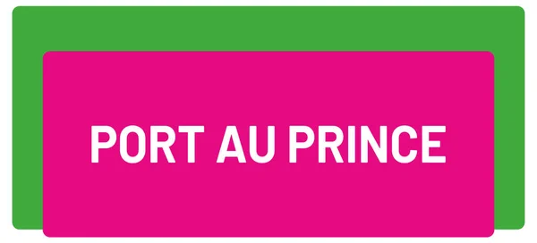 Web Label Sticker Port Prince — Stockfoto