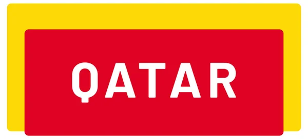 Web Label Sticker Qatar — Stockfoto
