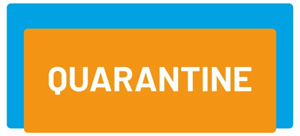 Quarantine Web Sticker Button — Stock Photo, Image