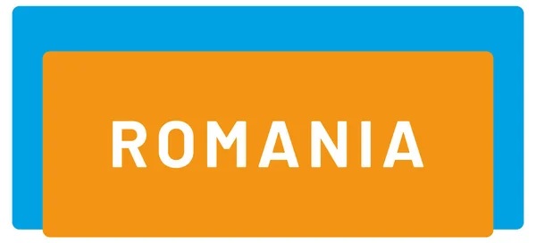 Adesivo Etichetta Web Romania — Foto Stock