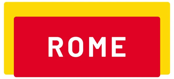 Ετικέτα Web Sticker Ρώμη — Φωτογραφία Αρχείου