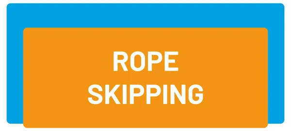 Web Sport Label Rope Skipping — Stockfoto