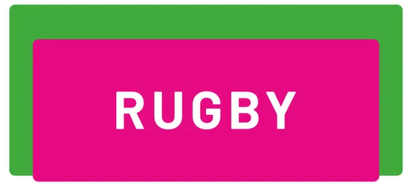 Web Sport Label Rugby — Foto Stock