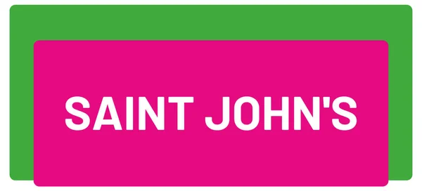 Web Label Sticker Saint John — Stock fotografie