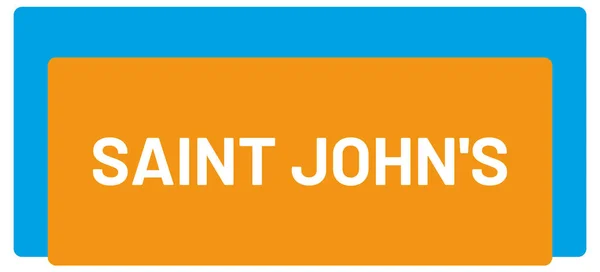 Etiqueta Web Etiqueta Saint John — Fotografia de Stock