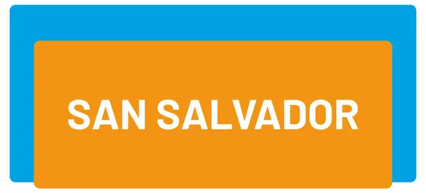 Ετικέτα Web Sticker San Salvador — Φωτογραφία Αρχείου