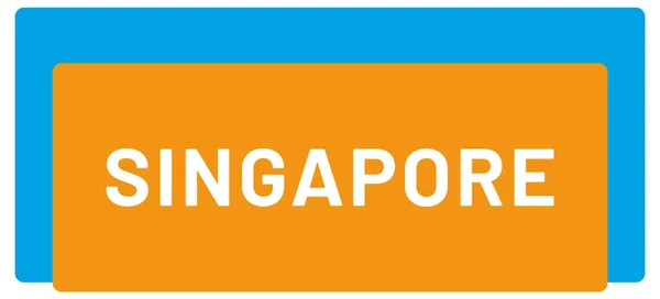 Etiqueta Web Etiqueta Singapura — Fotografia de Stock