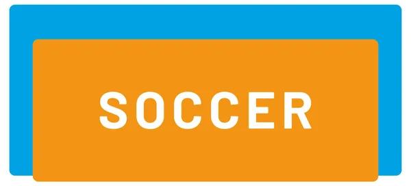 Web Sport Label Soccer — Stock Photo, Image