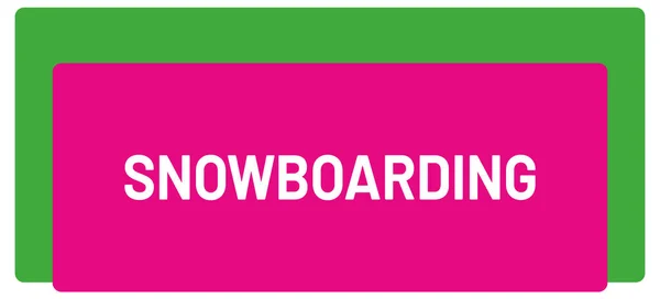 Web Sport Label Snowboard — Stockfoto