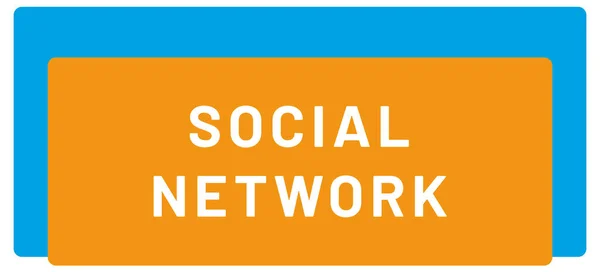 Pulsante Adesivo Web Del Social Network — Foto Stock