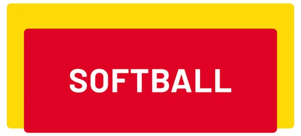 Web Sport Label Softbal — Stockfoto