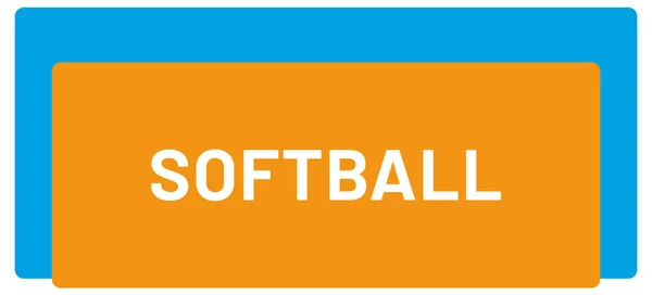 Web Sport Label Softball — Fotografia de Stock