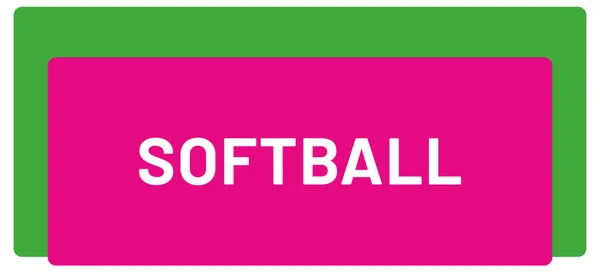 Web Sport Label Softbal — Stockfoto
