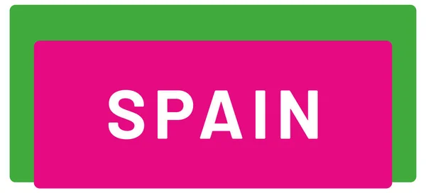 Web Label Sticker Spain — стоковое фото