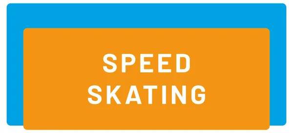 Web Sport Label Speed Skating — Stockfoto