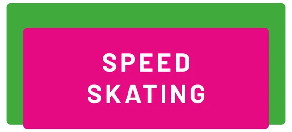 Web Sport Label Speed Skating — Stockfoto