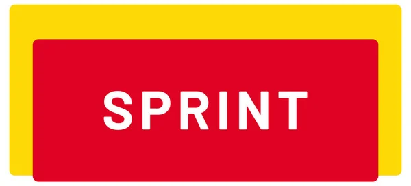 Web Sport Label Sprint — Stockfoto
