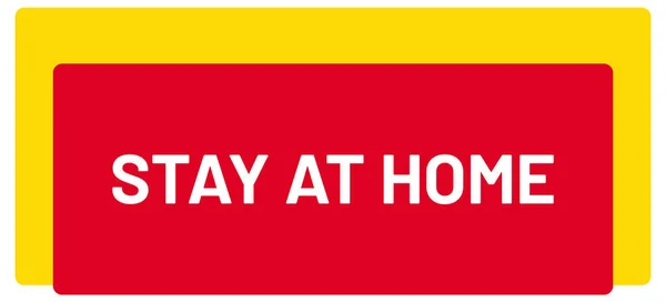 Stay Home Web Sticker Button — Stock Photo, Image