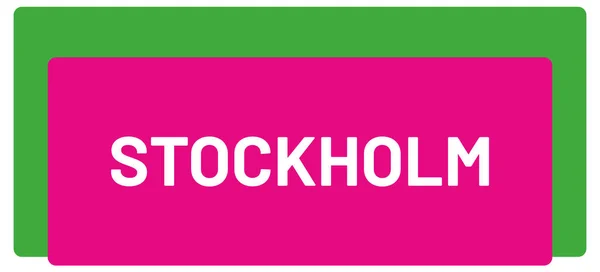 Adesivo Etichetta Web Stoccolma — Foto Stock