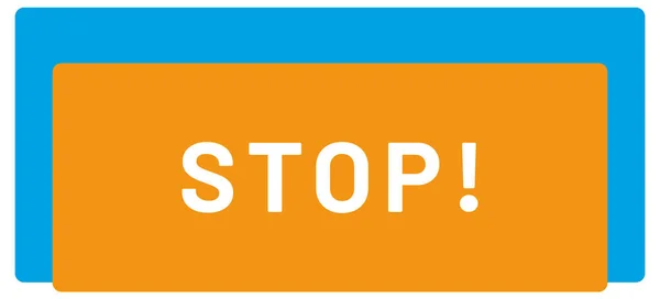 Stop Web Sticker Knop — Stockfoto