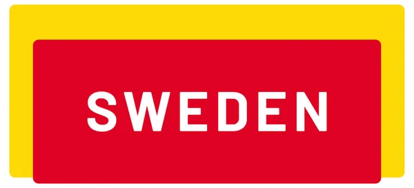 Naklejka Web Label Szwecja — Zdjęcie stockowe