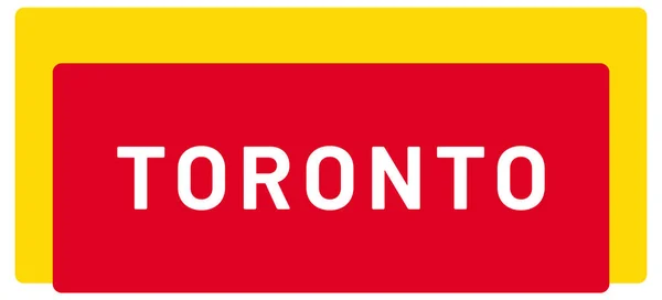 Web Etiketa Samolepka Toronto — Stock fotografie