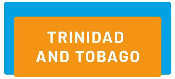 Web Label Sticker Trinidad Och Tobago — Stockfoto