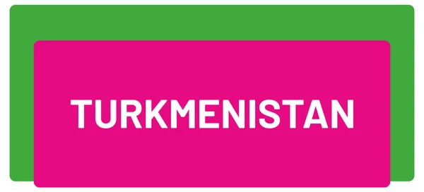 Web Label Sticker Туркменистан — стоковое фото