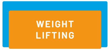 Web Spor Etiketi Ağırlık Kaldırma